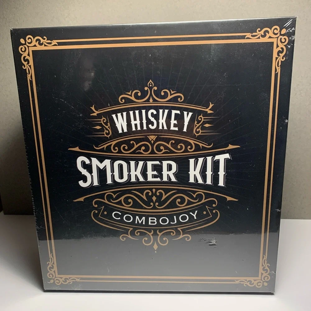 Whiskey Smoker Kit - Black with Gold Accents